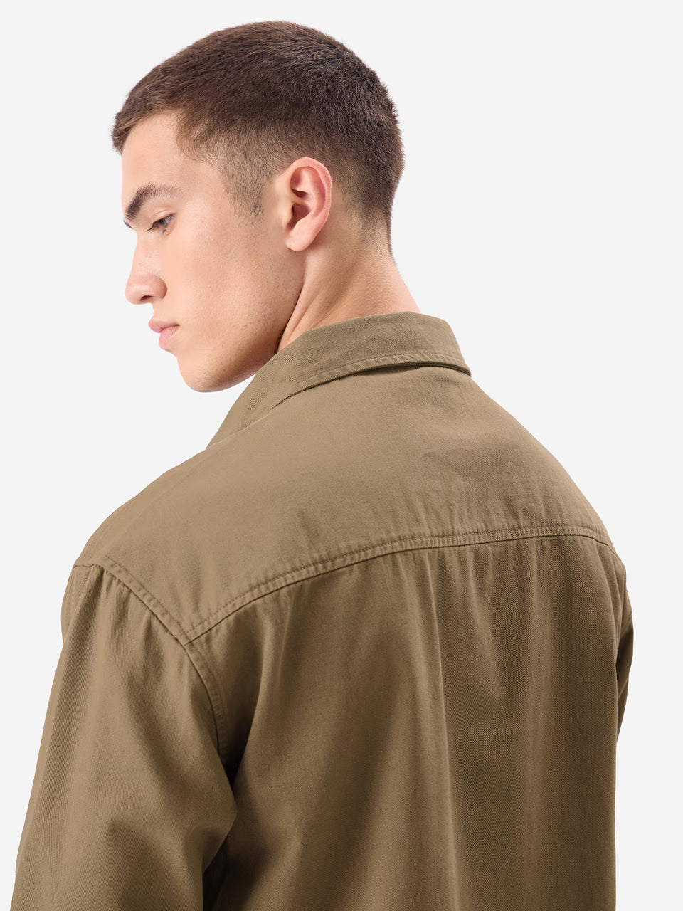 Brown Men Utility Shirt