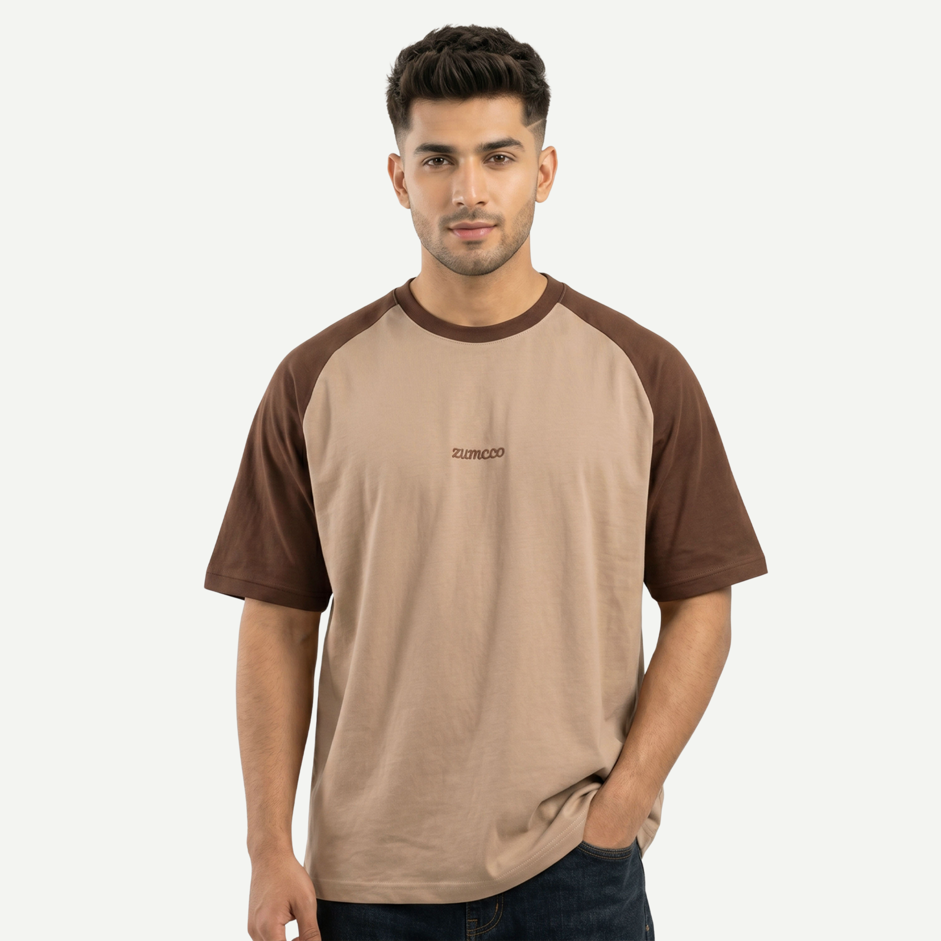 Earth-Tone Raglan Tee