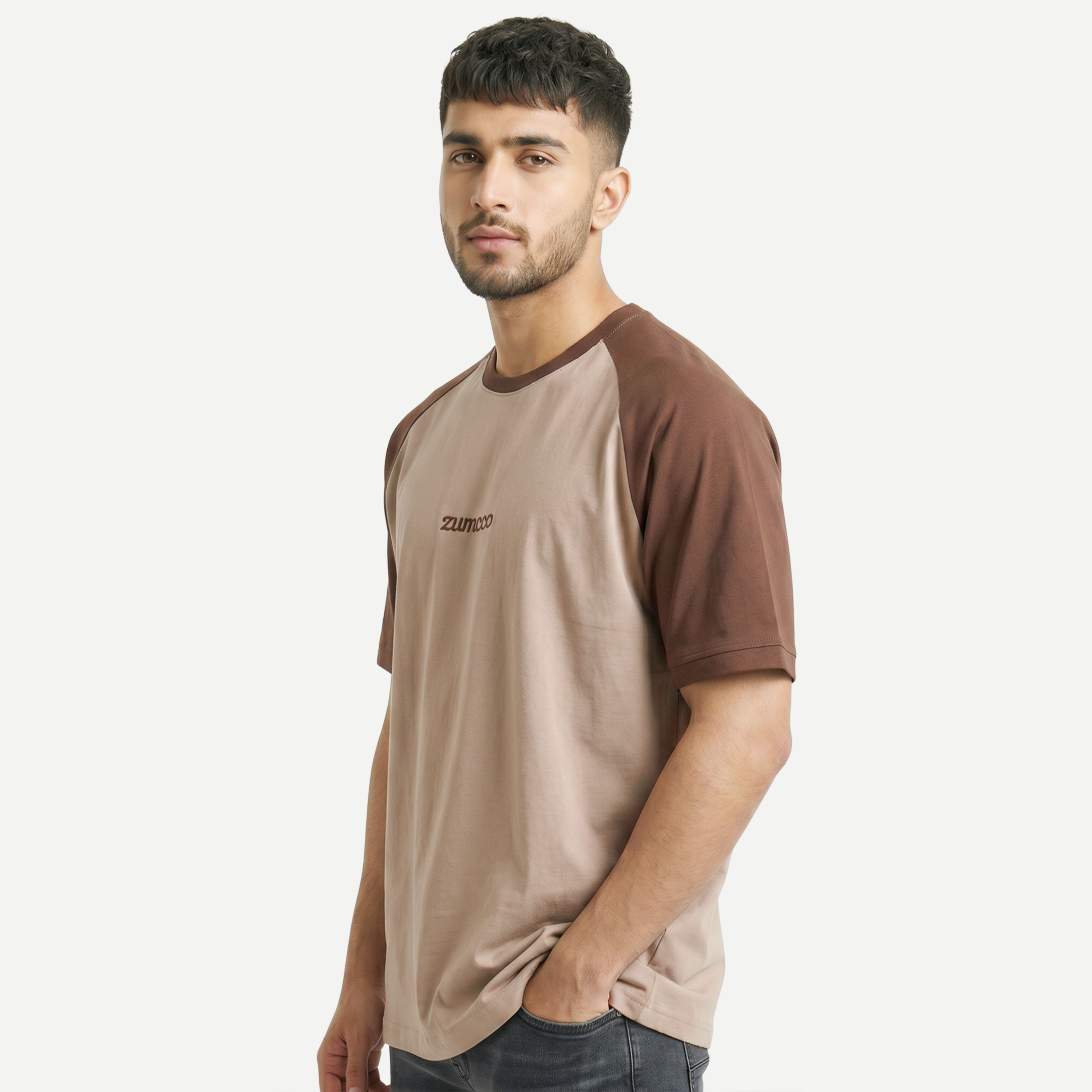 Earth-Tone Raglan Tee