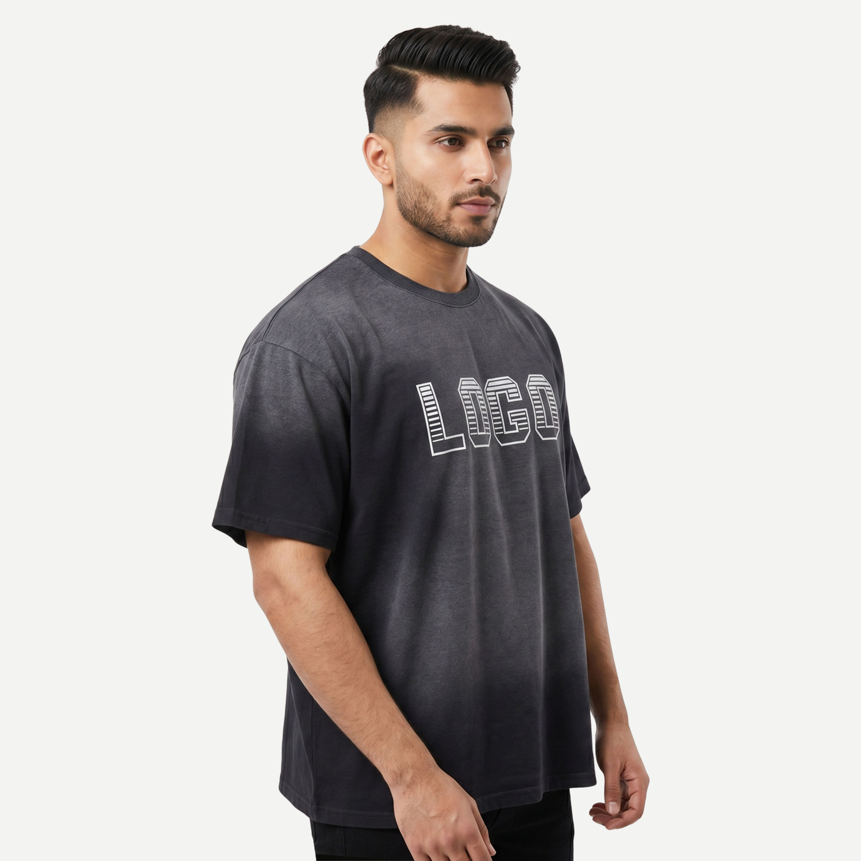 Sun-Faded Stone Boxy Tee