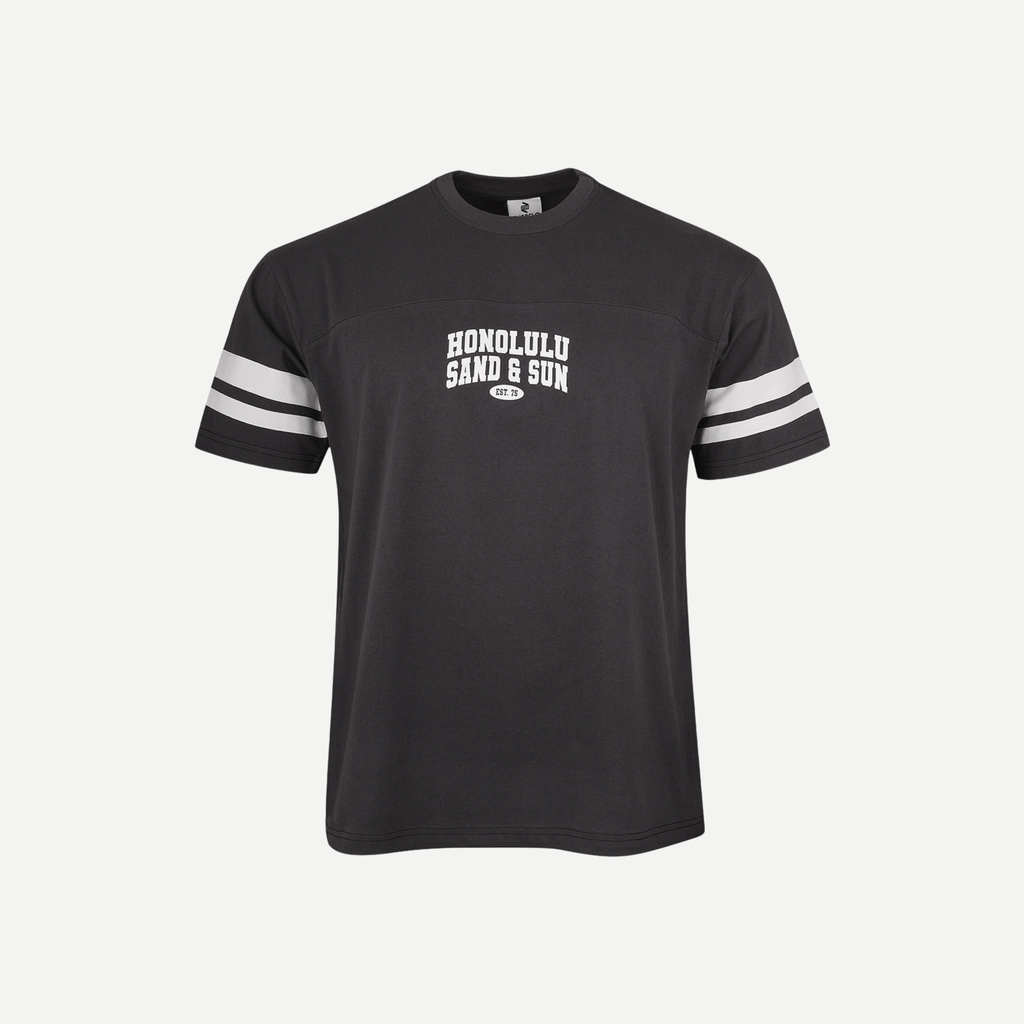 Charcoal Varsity Honolulu Tee