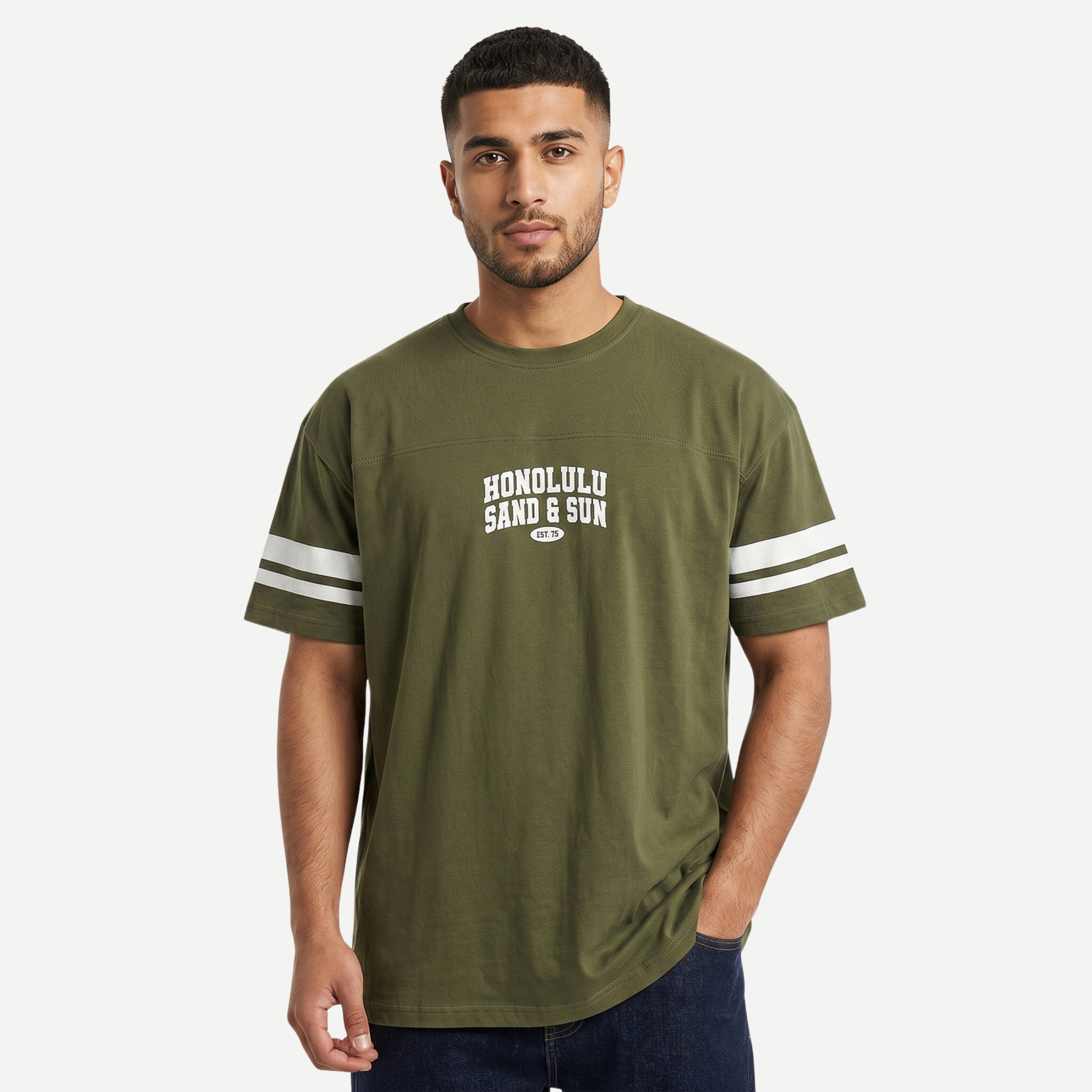Olive Varsity Honolulu Tee