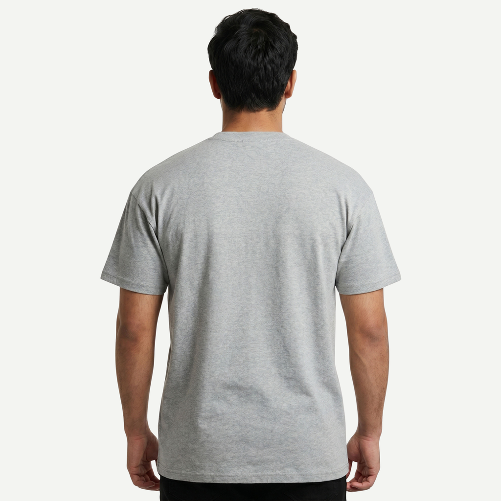 Heather Grey Block Stripe Tee